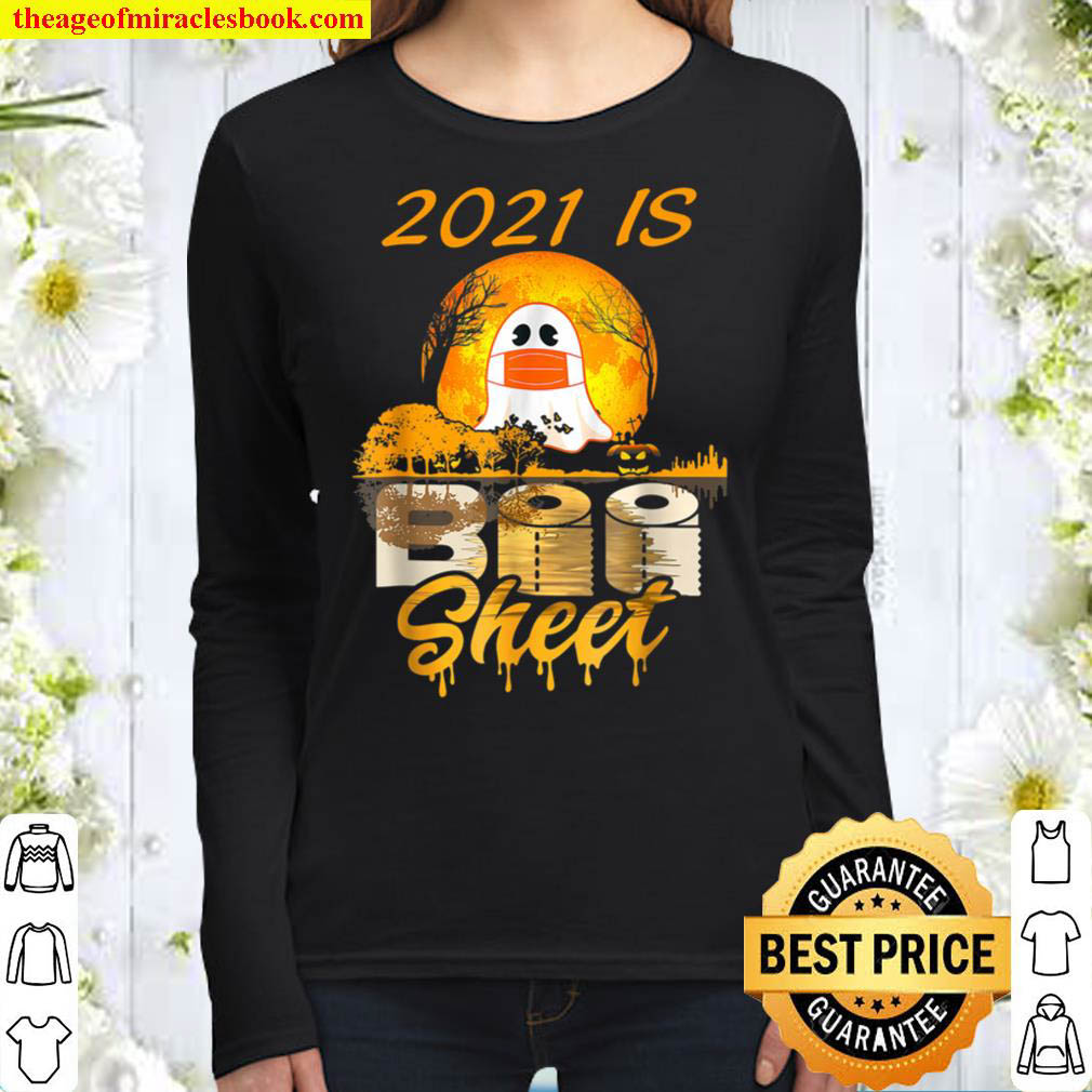 2021 Is Boo Sheet Ghost Halloween Costumes Party Men Women Women Long Sleeved