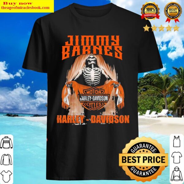 Awesome skeleton Jimmy Barnes Harley Davidson Shirt