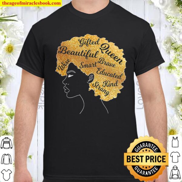 Beautiful Afro Hair Black Girl Shirt
