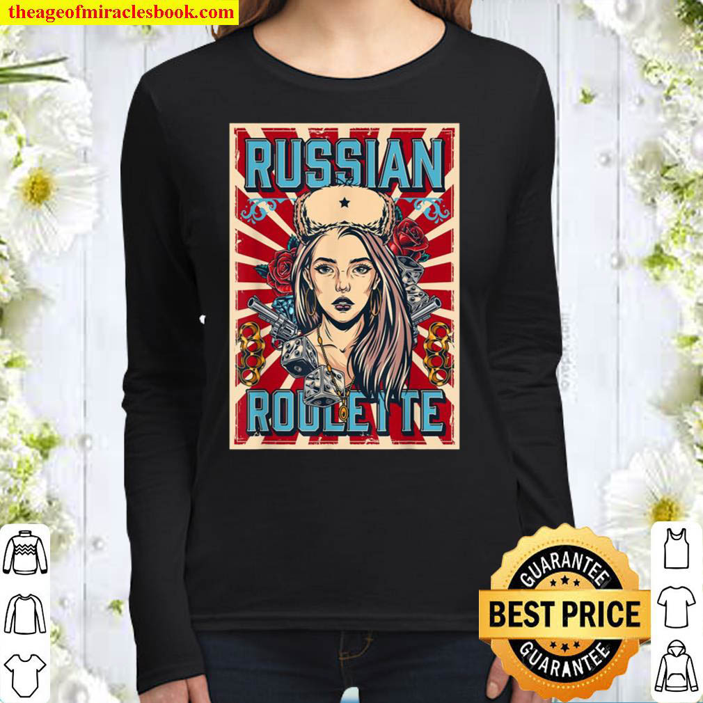 Beautiful Strong Russian Lady Girl Roulette Women Long Sleeved