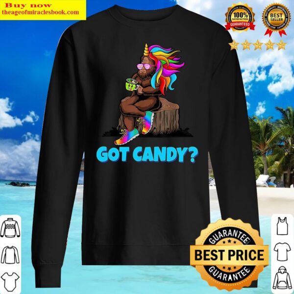 Bigfoot Sasquatch in Unicorn Got Candy Sweater