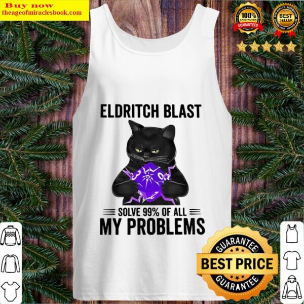 Black cat eldritch blast solve 99 of all my problems Tank Top