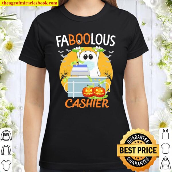 Boo faboolous cashier Halloween Classic Women T Shirt