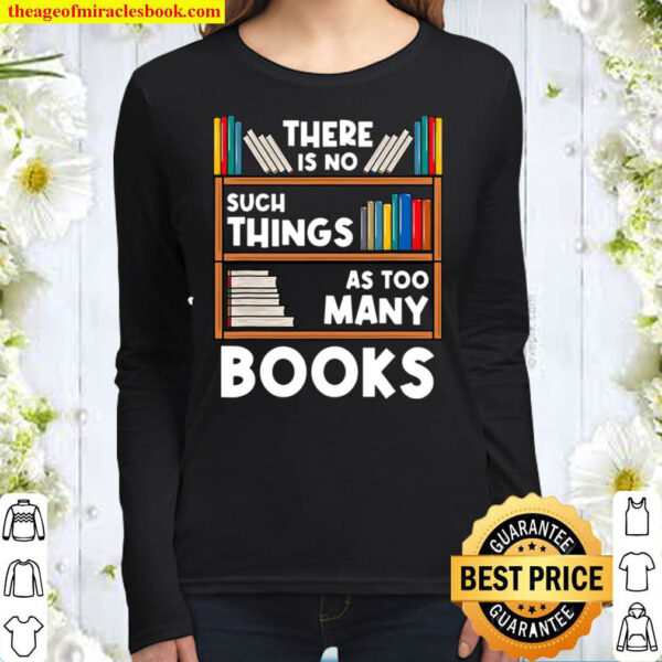 Book Reader Reading Lover Gift Women Long Sleeved