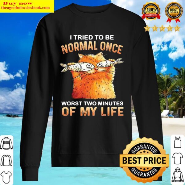 Cat I tried to be normal once worst two minutes of my life Sweater