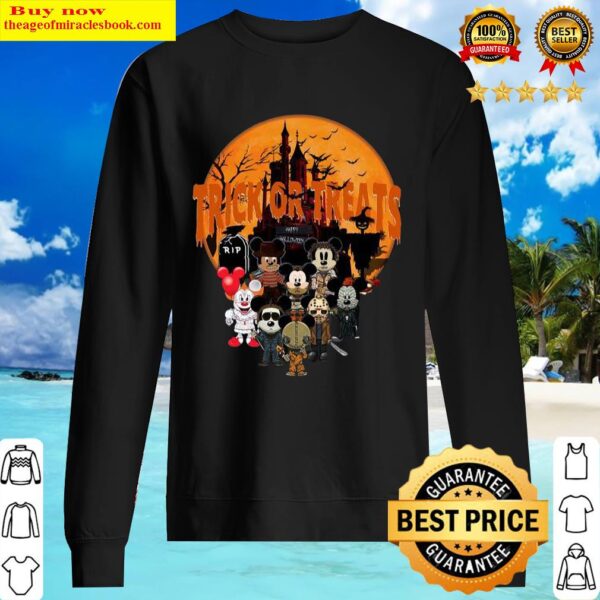 Chibi Horror Movie Character Trick or Treat Happy Halloween Sweater