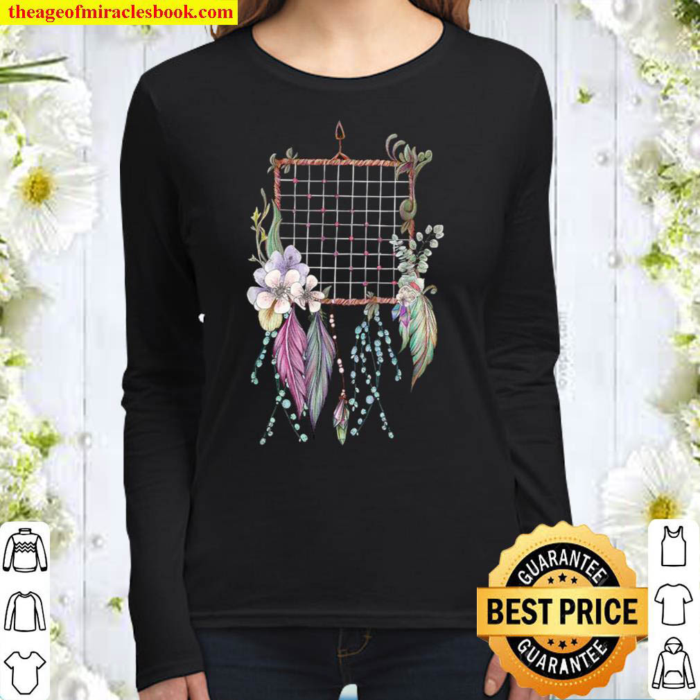 Cute Indigenous Dreamcatcher For Native American Women Long Sleeved