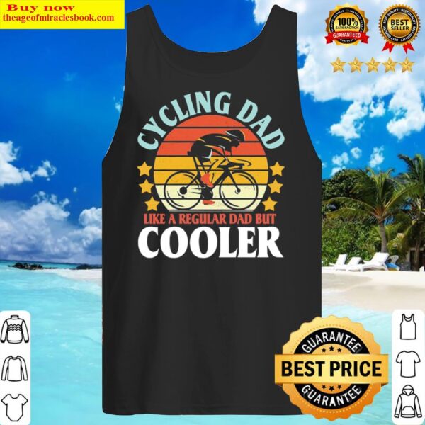 Cycling dad like a regular dad but cooler vintage Tank Top