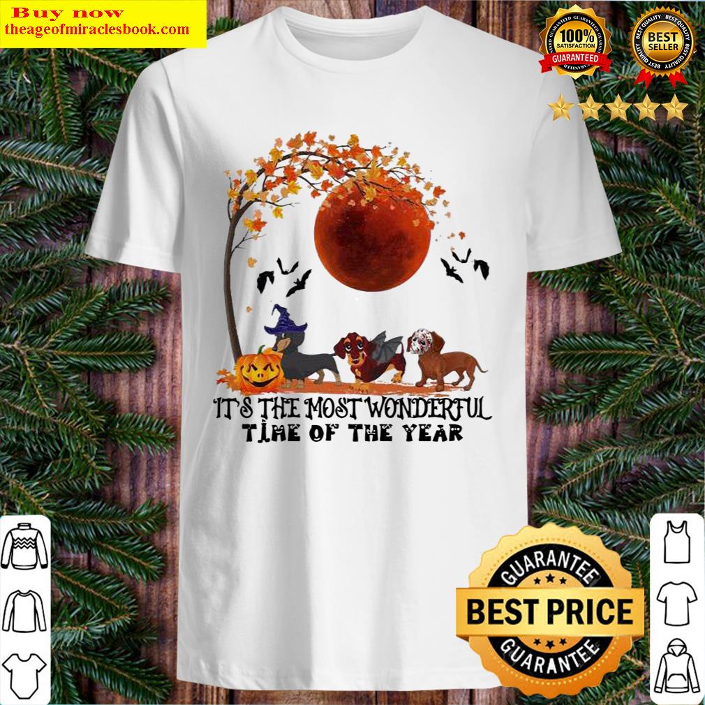 Dachshunds its the most wonderful time of the year Halloween Shirt