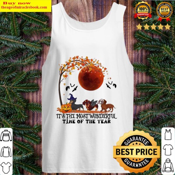 Dachshunds its the most wonderful time of the year Halloween Tank Top