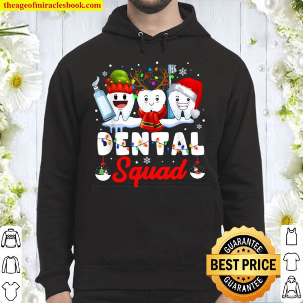 Dentist Hygienist Christmas Dental Squad Outfit Hoodie