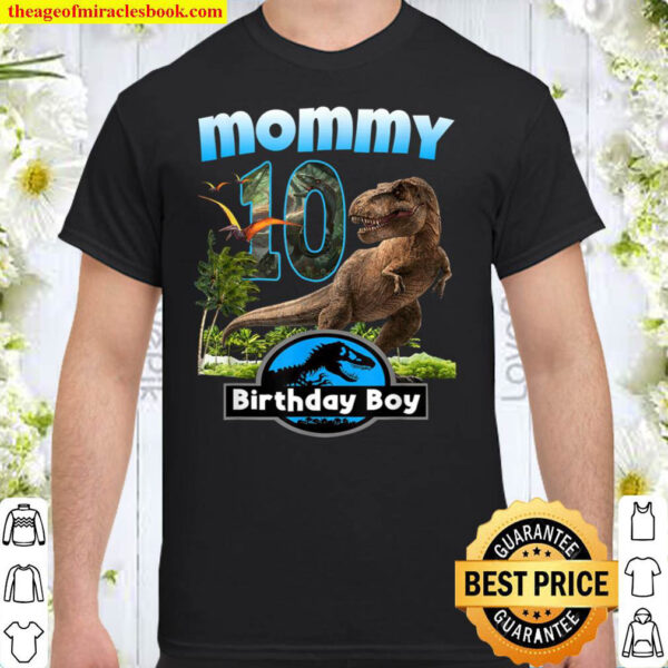 Dinosaur tshirt Mommy of Birthday Boy 10th Birthday Boy Shirt