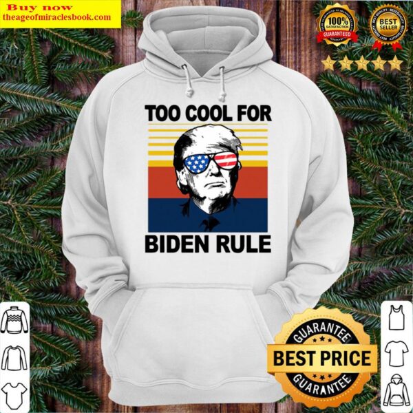 Donald Trump Too Cool For Biden Rule Vintage Hoodie
