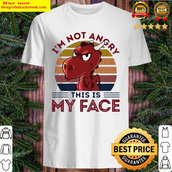Dragon Im Not Angry This Is My Face Vintage Shirt