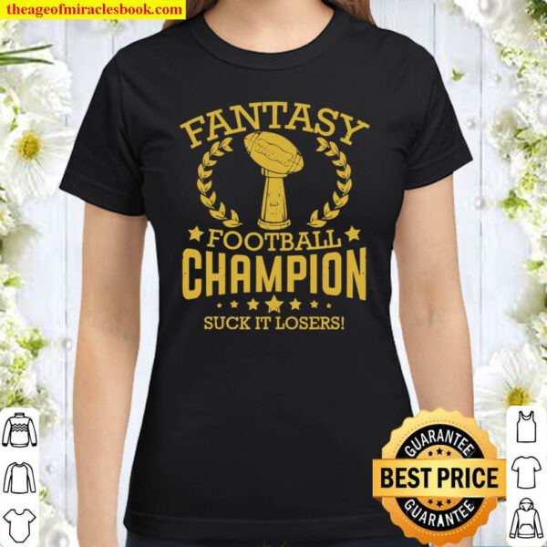 Fantasy Football Funny Champ Champion Draft Classic Women T Shirt
