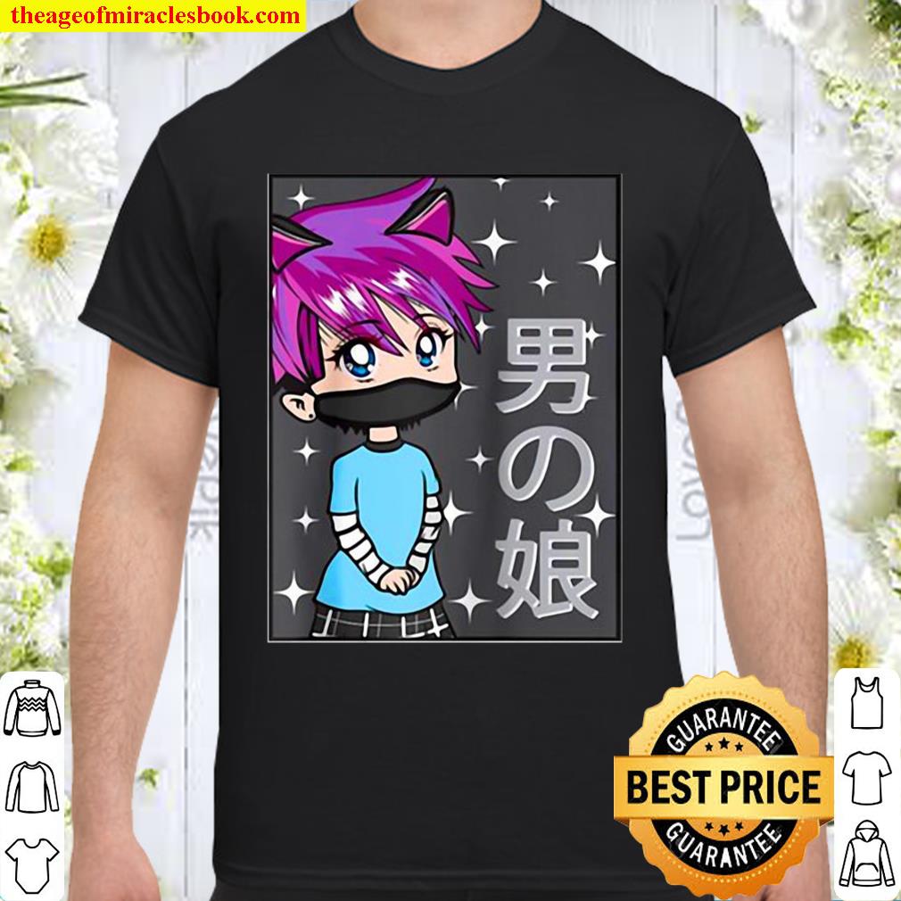 Funny Femboy Japanese Neko Anime Boy Chibi Kawaii Aesthetic Shirt