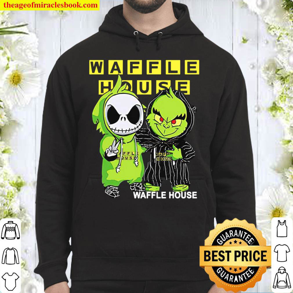 Friends Baby Jack Skellington And The Grinch Waffle House Hoodie