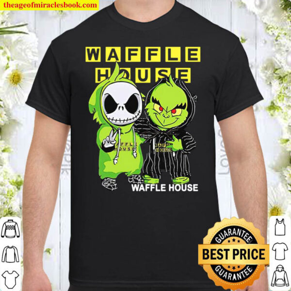 Friends Baby Jack Skellington And The Grinch Waffle House Shirt