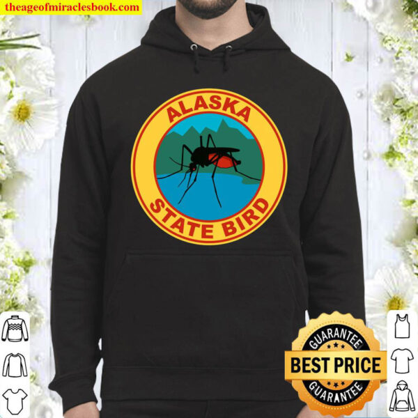 Funny Alaska State Bird Mosquito Hoodie