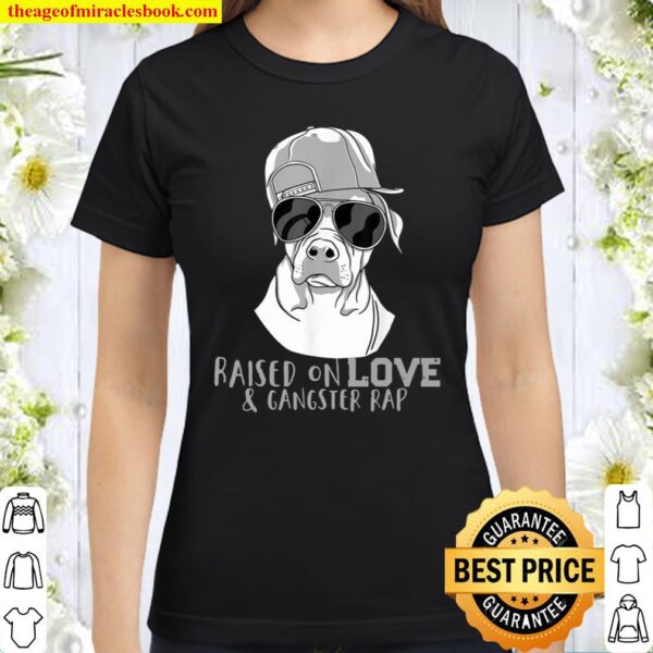 Funny Pitbull Dog Classic Women T Shirt