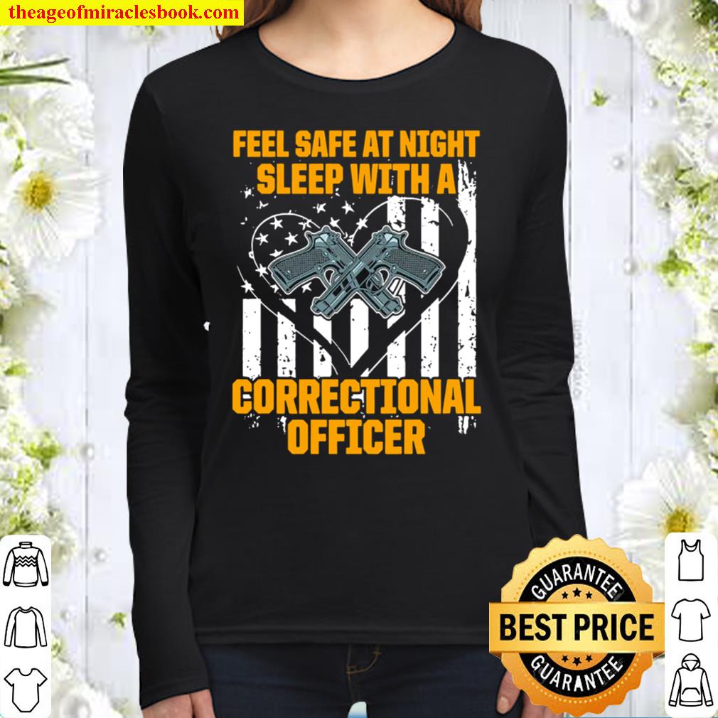 Funny fell safe at night sleep with a correctional officer Women Long Sleeved