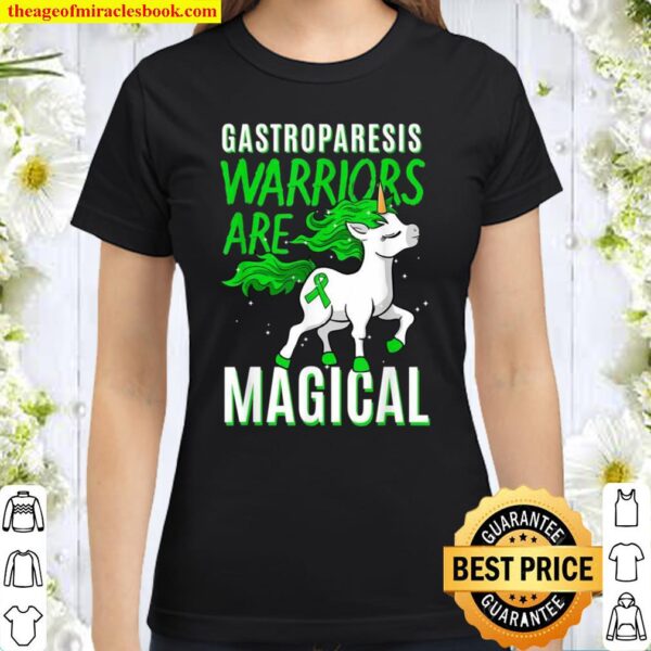 Gastroparesis Awareness Stomach Paralysis Unicorn Classic Women T Shirt