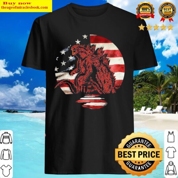 Godzilla American flag Shirt