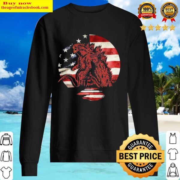 Godzilla American flag Sweater