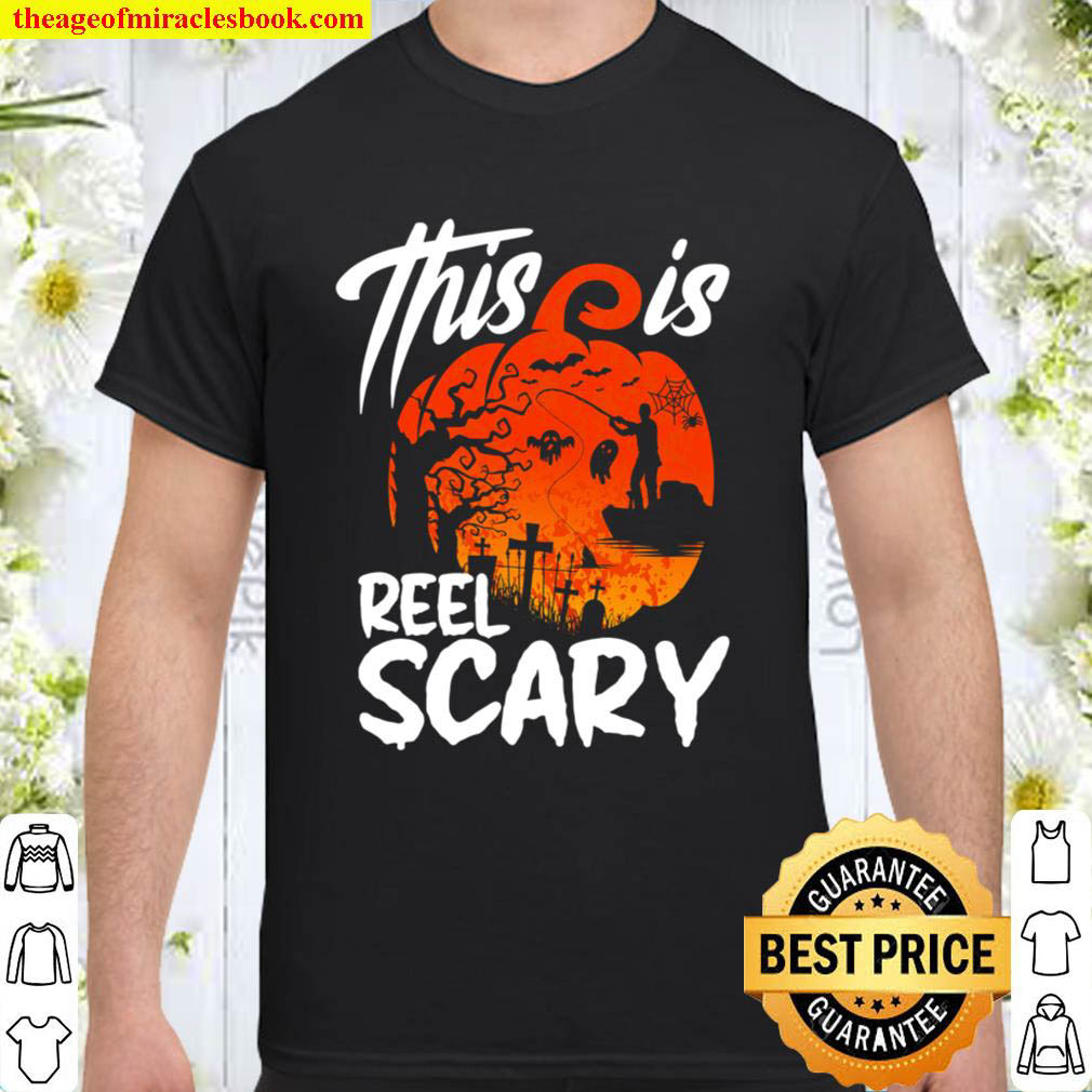 [Sale Off] – Halloween Pumpkin Fishing Rod Angling This Is Reel Scary Pun Shirt