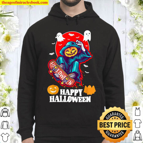 Halloween Pumpkin Skater Hoodie