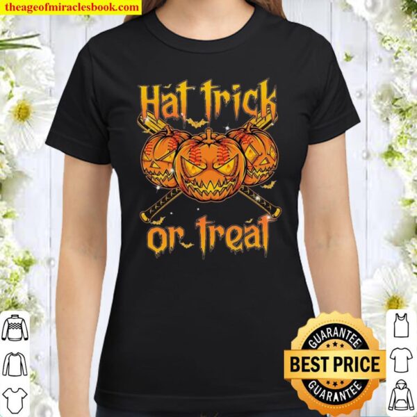 Hat Trick Or Treat Classic Women T Shirt
