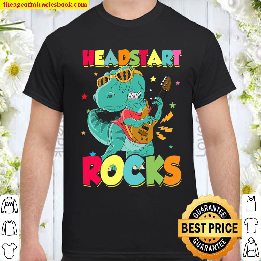 Official Headstart Rocks Dinosaur Kids First Day Of School shirt