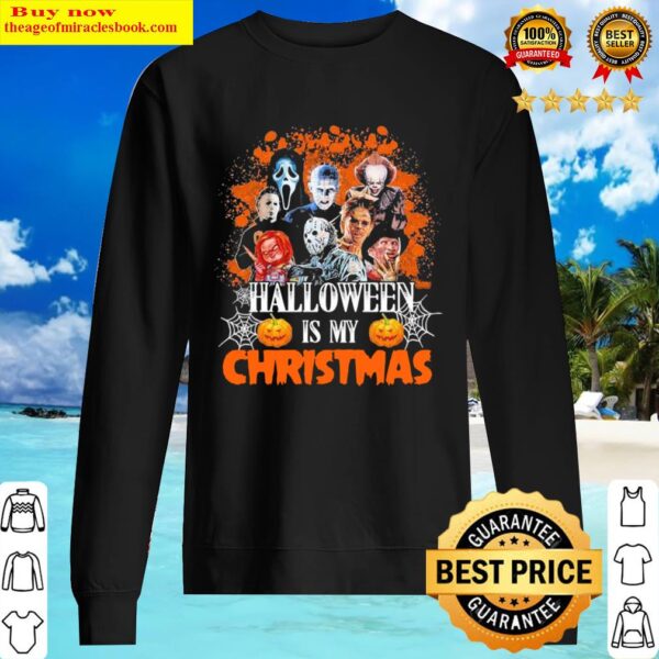 Horror Character Halloween Is My Christmas Sweater