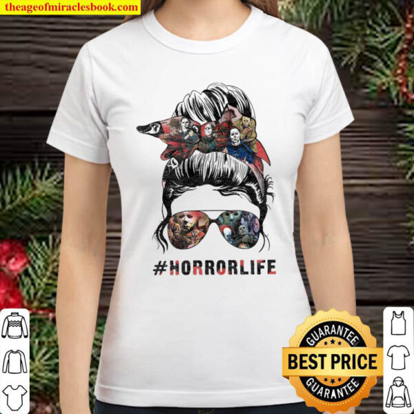 Horror life girl horror character halloween Classic Women T Shirt