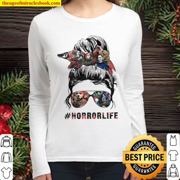 Horror life girl horror character halloween Women Long Sleeved