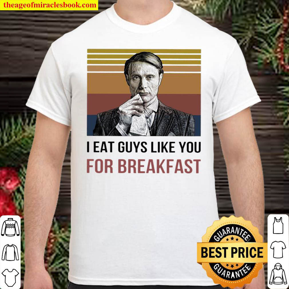 Official I Eat Guys Like You For Breakfast Vintage Retro T-shirt