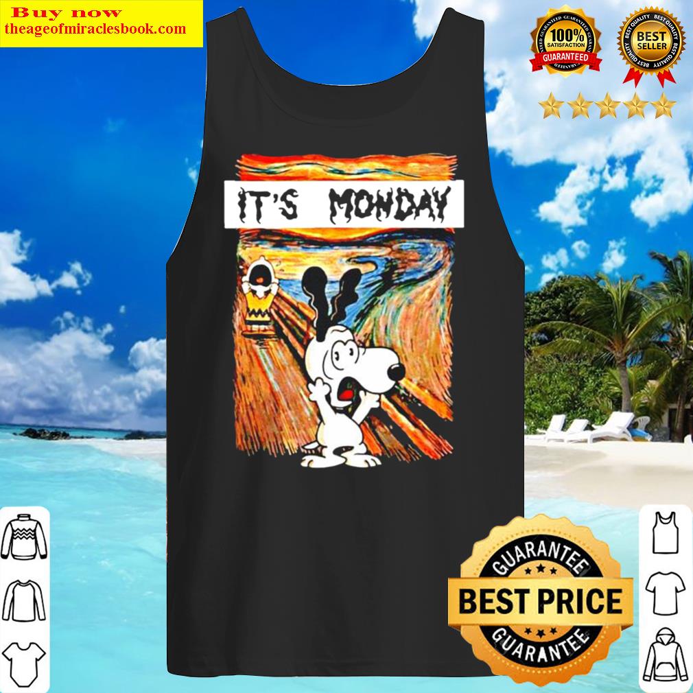 Its Monday Snoopy and Charlie Brown Tank Top