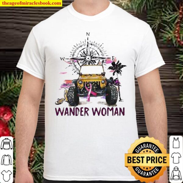 Jeep wander woman Breast Cancer Shirt