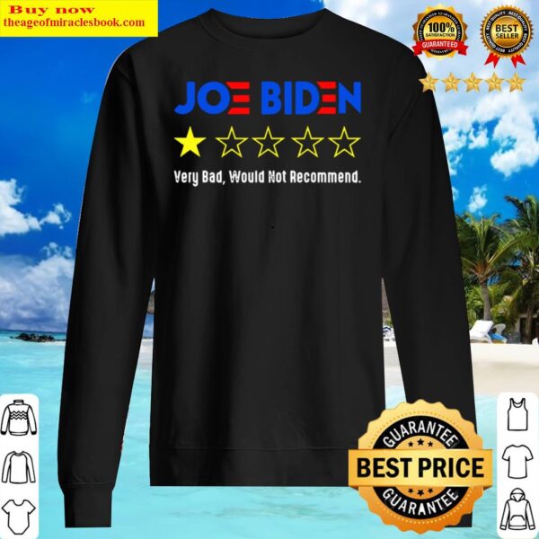 Joe Biden One Star Rating Very Bad Would Not Recommend Sweater