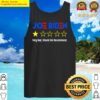 Joe Biden One Star Rating Very Bad Would Not Recommend Tank Top