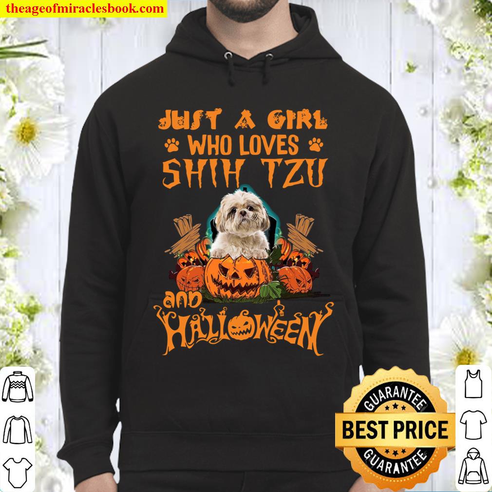 Just A Girl Who Loves Shih Tzu And Halloween Hoodie