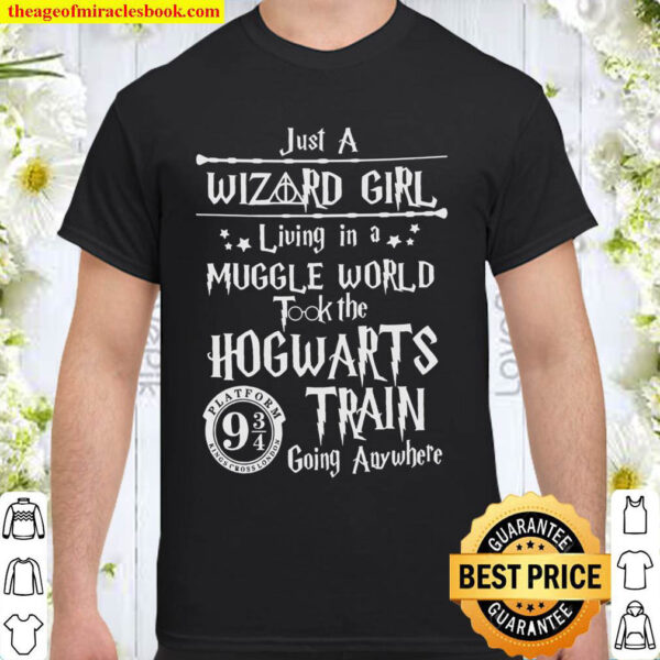 Just A Living In A Muggle World Took The Hogwarts Train Going Anywhere Shirt
