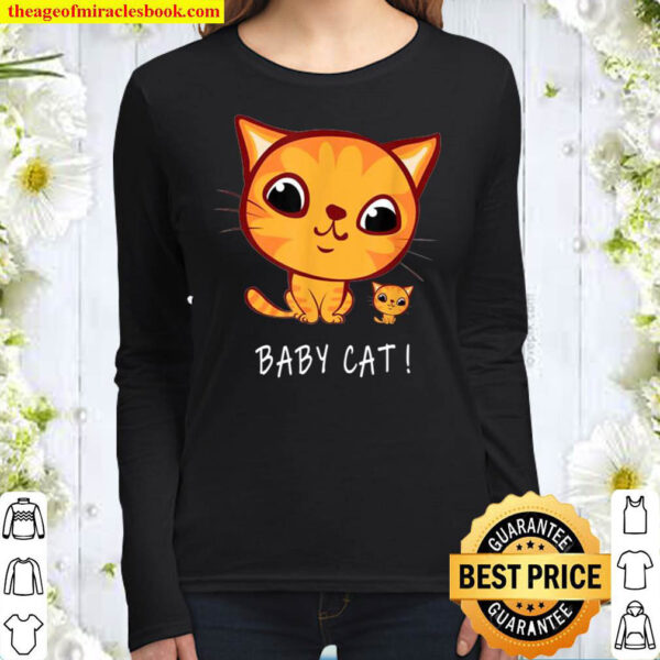 Katze Shirt Baby Cat Women Long Sleeved