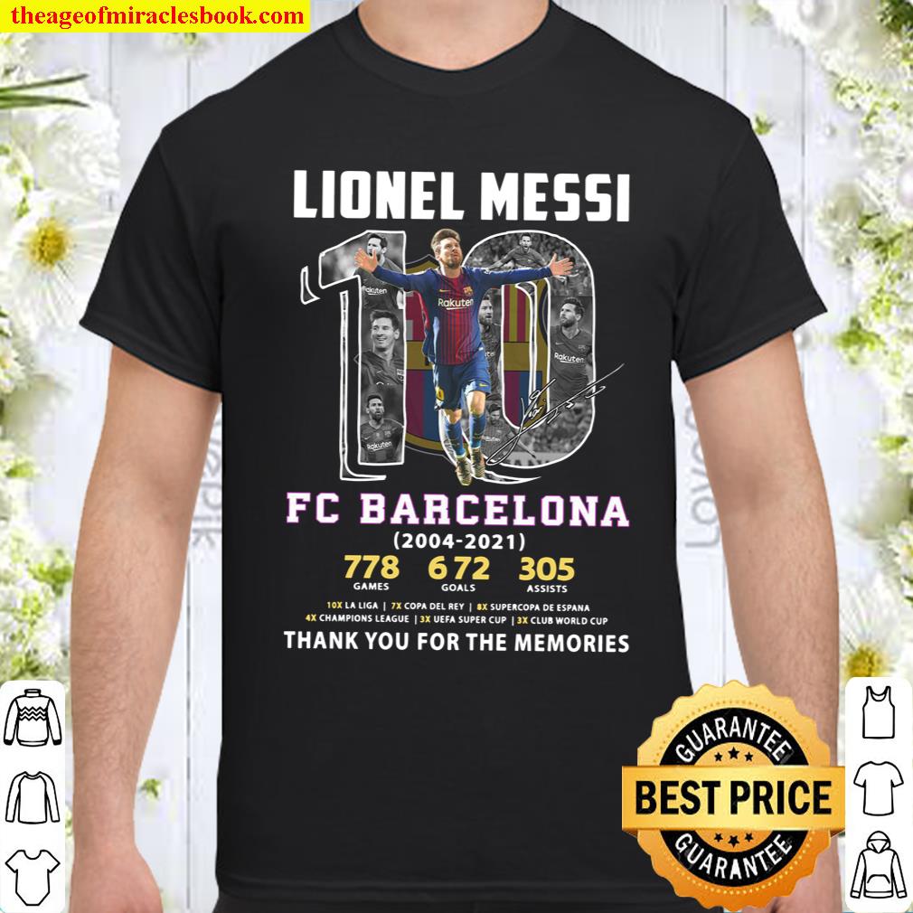 [Best Sellers] – Lionel Messi FC Barcelona Thank You For The Memories Shirt
