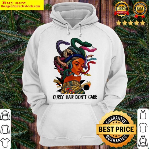 Medusa curly hair dont care Hoodie