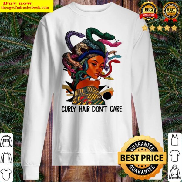 Medusa curly hair dont care Sweater