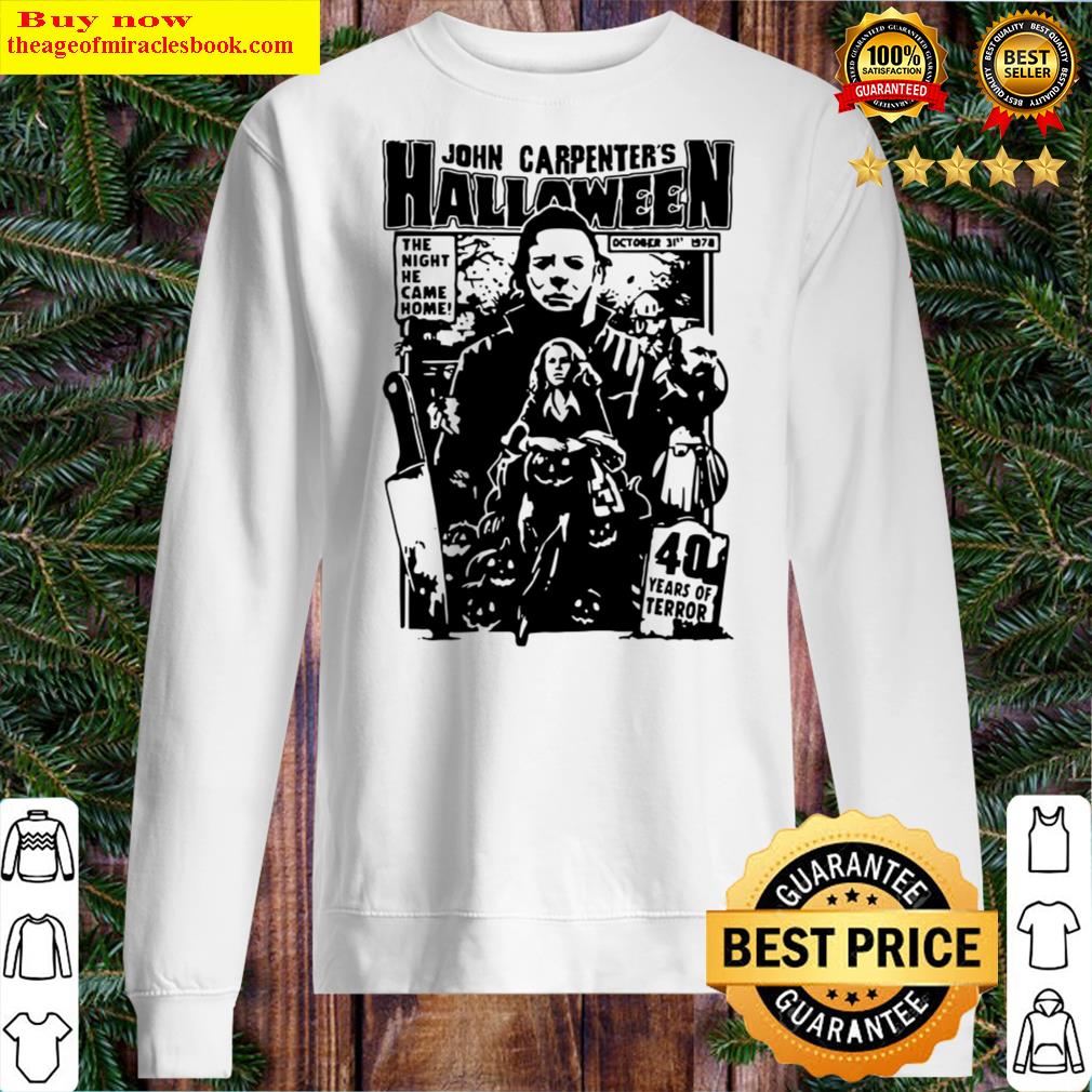 Michael Myers John Carpenters Halloween The Night He Came Home Shirt Unisex T-Shirt White M