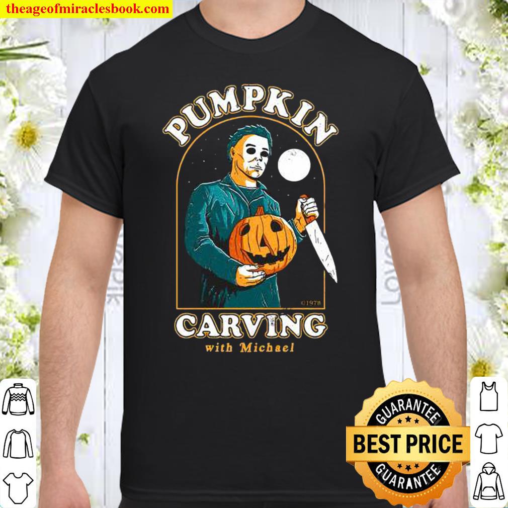 Premium Michael myers pumpkin carving with michael halloween shirt