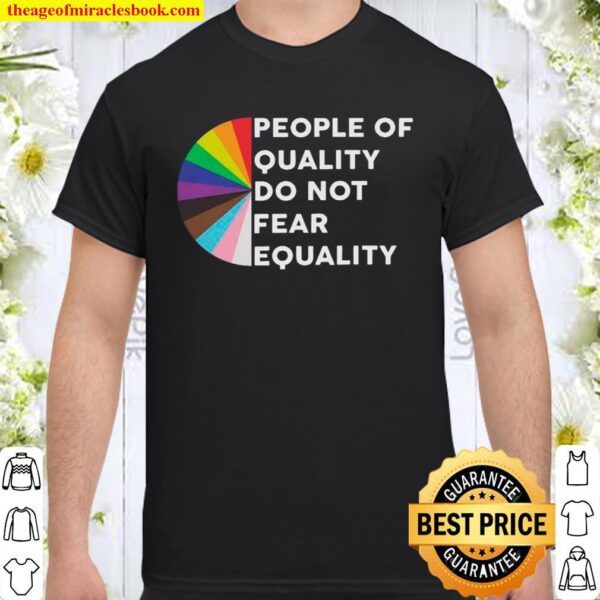 Official People Of Quality Do Not Fear Equality Retro Lgbt Shirt