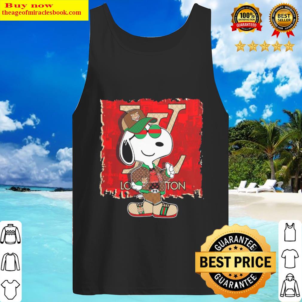 Official Snoopy Louis Vuitton Chanel Gucci Tank Top